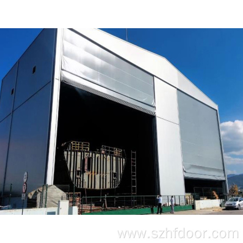 Large hangar door custom